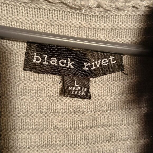 Women's Taupe Knit Cardigan with Black Faux Fur Collar – Cozy Open Front Sweater - Picture 4 of 6